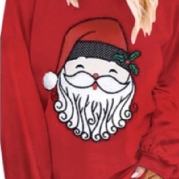 π
π» Santa Red Sweatshirt Christmas Holiday - Picture 2 of 4